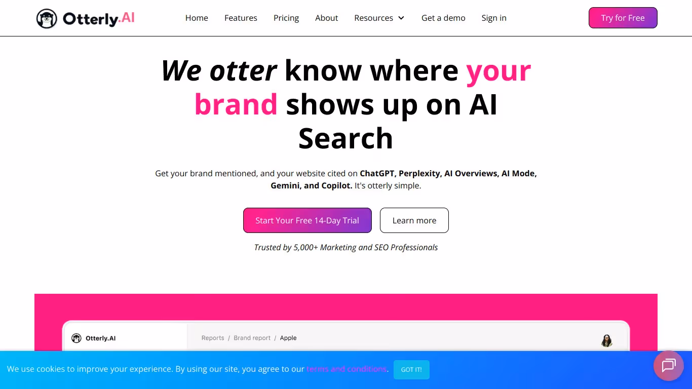 Otterly AI software website
