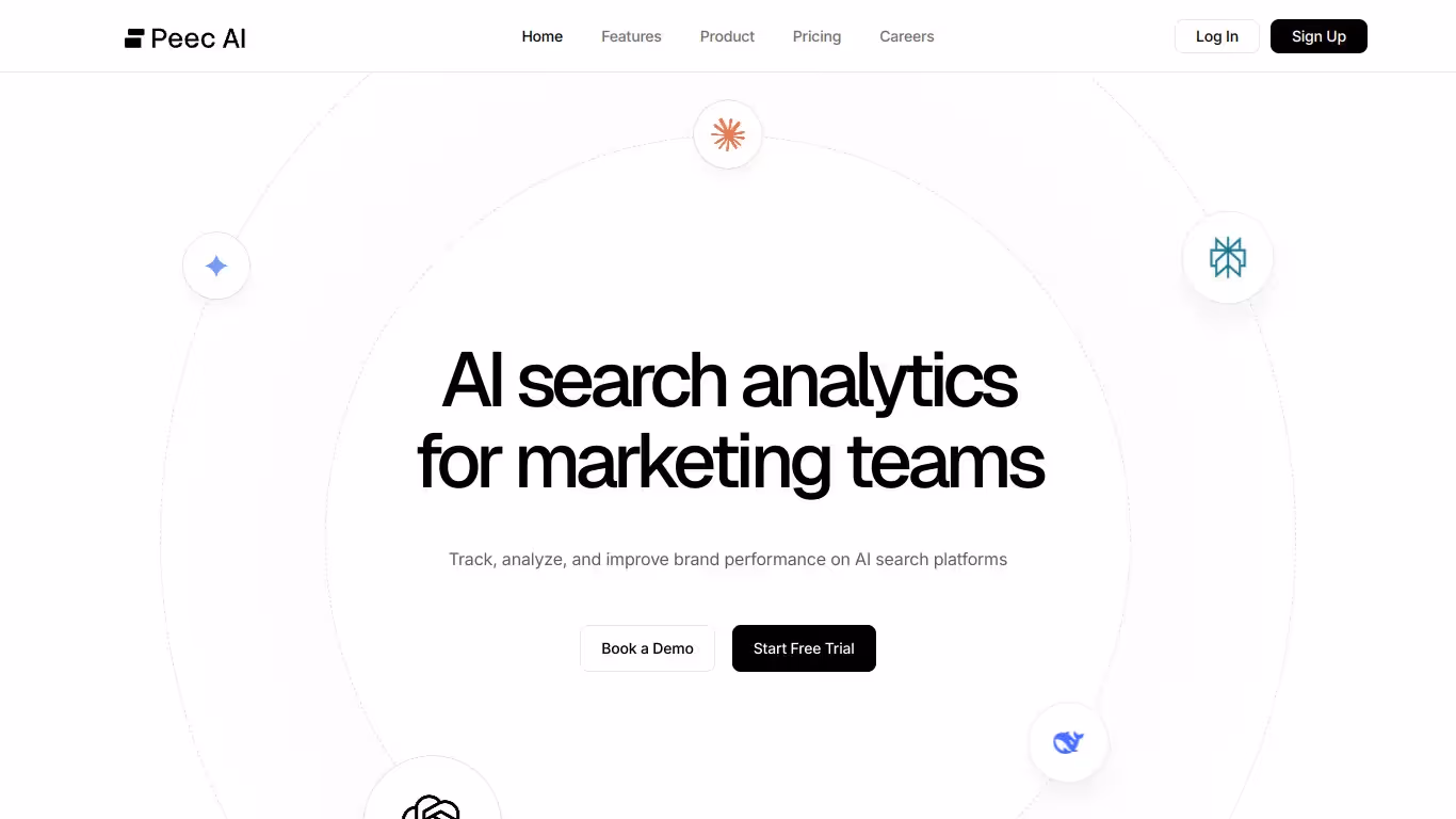 Peec AI software website