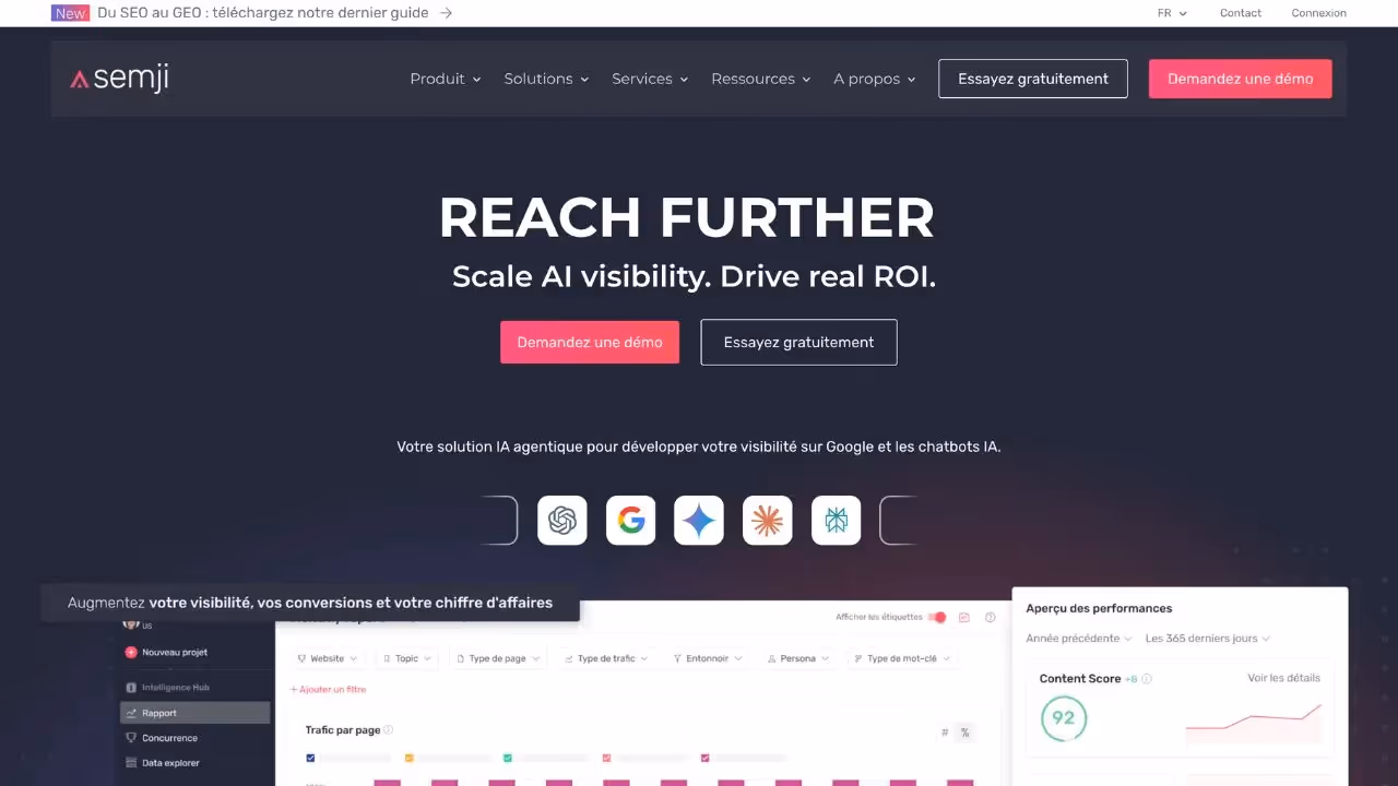 SemjiのSEOコンテンツマーケティングプラットフォーム