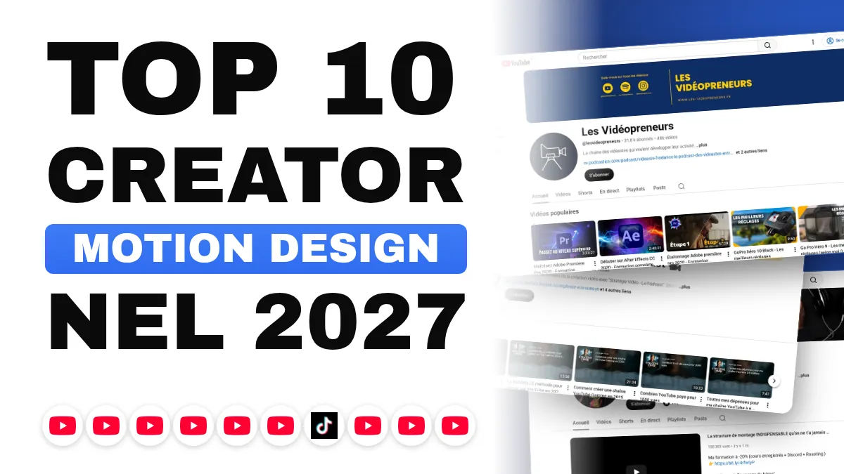 I 10 migliori creatori di contenuti di motion design in Francia