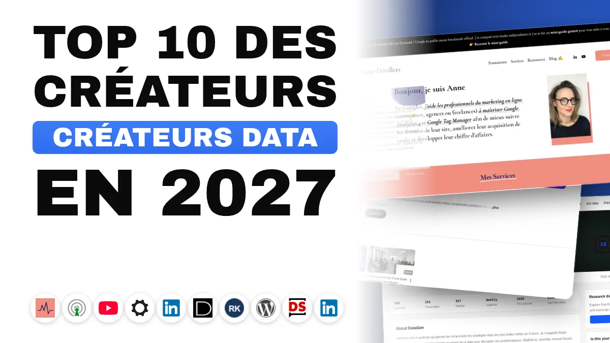 Les 10 meilleurs créateurs de contenu web analytics en France