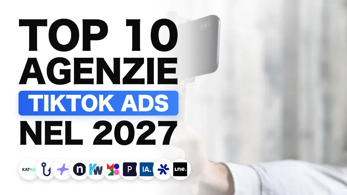 Smartphone montato su un treppiede per riprendere un video verticale, che illustra la classifica delle migliori agenzie TikTok Ads in Francia
