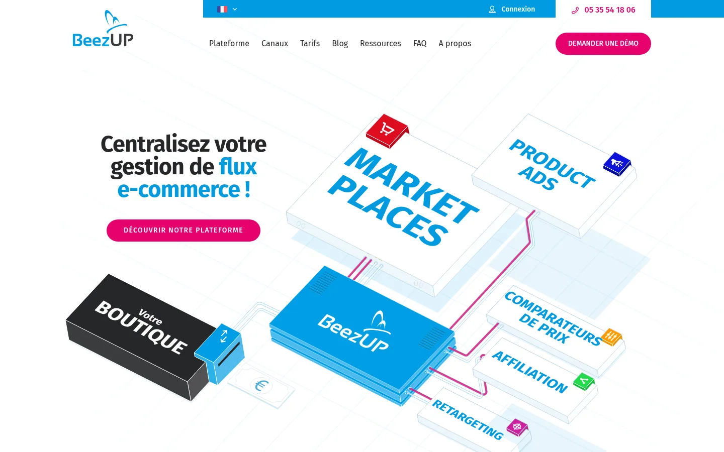 BeezUP software home page