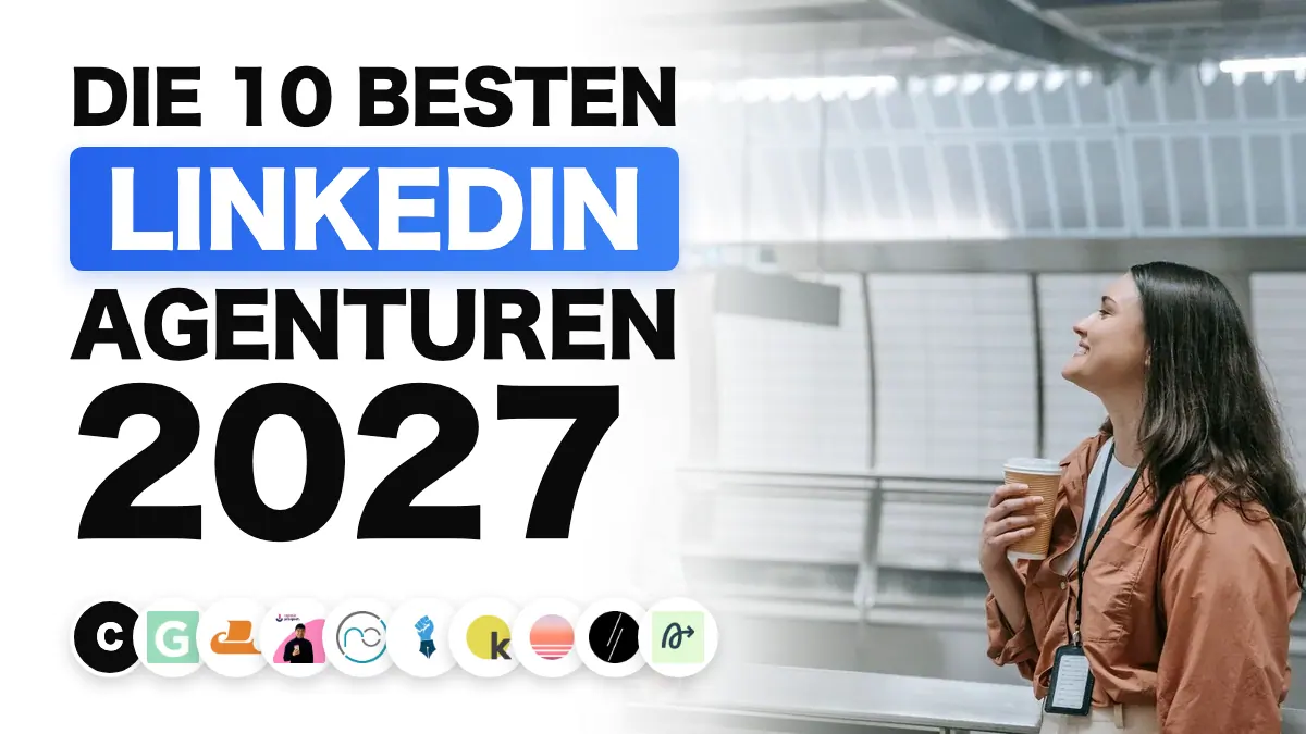 Zwei Berufstätige im Gespräch bei einem Kaffee im Büro, illustriert das Ranking der besten LinkedIn-Agenturen in Frankreich