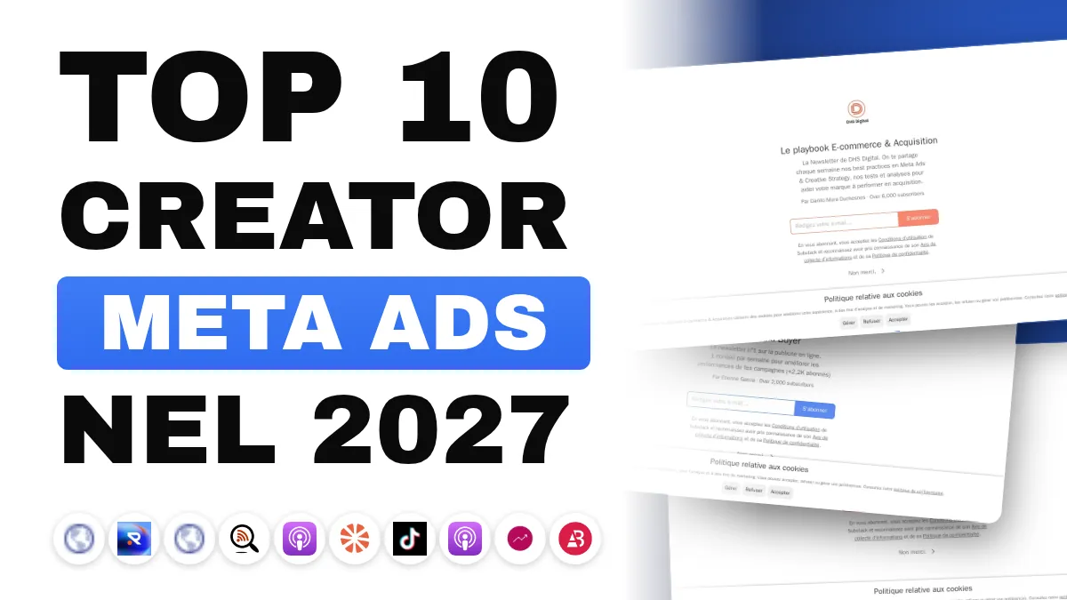 I 10 migliori creatori di contenuti Meta Ads in Francia