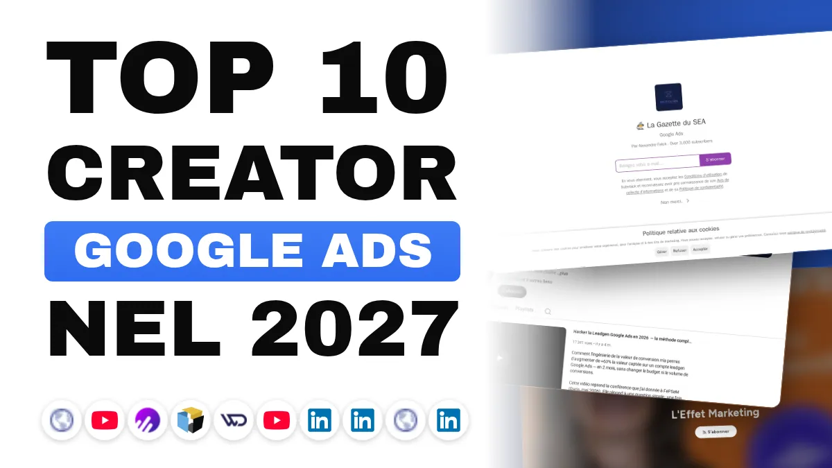 I 10 migliori creatori di contenuti Google Ads in Francia