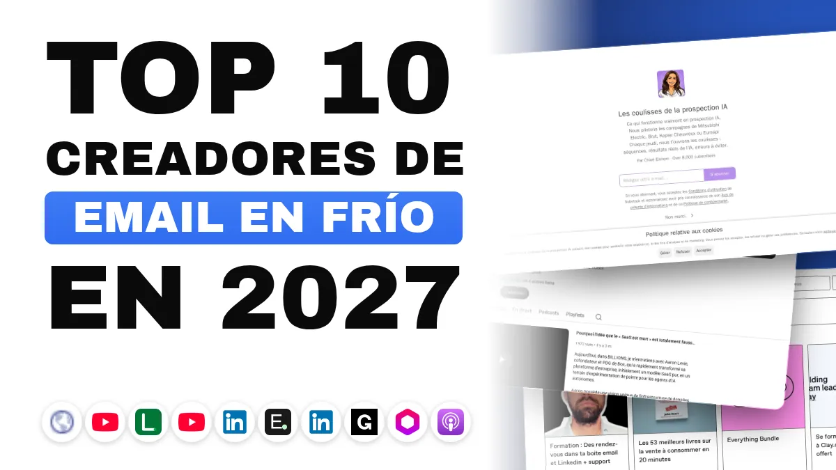 Los 10 mejores creadores de contenido de cold email en Francia