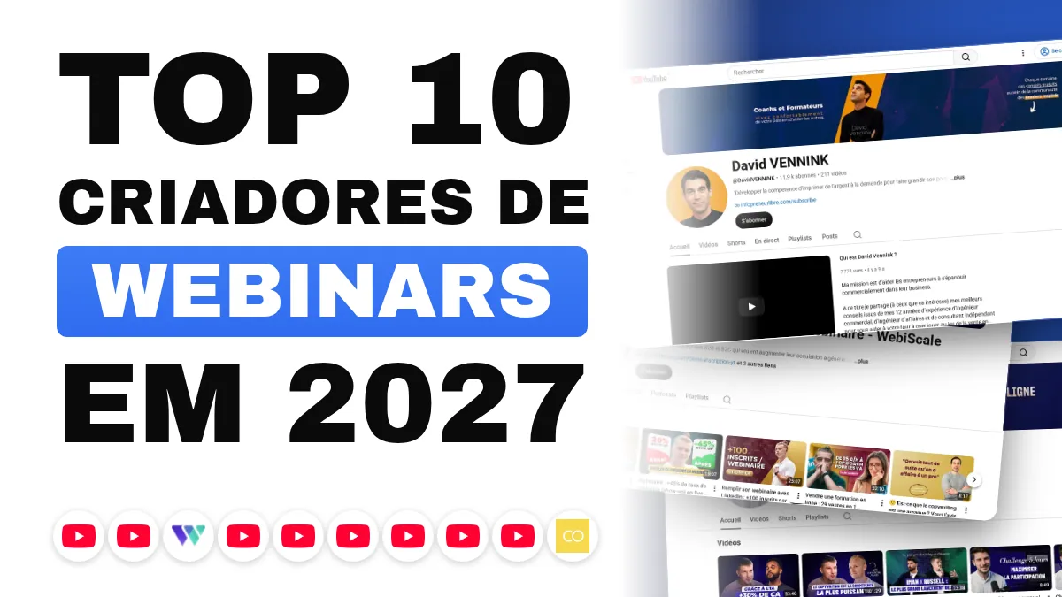 Os 10 melhores criadores de conteúdo sobre webinars na França