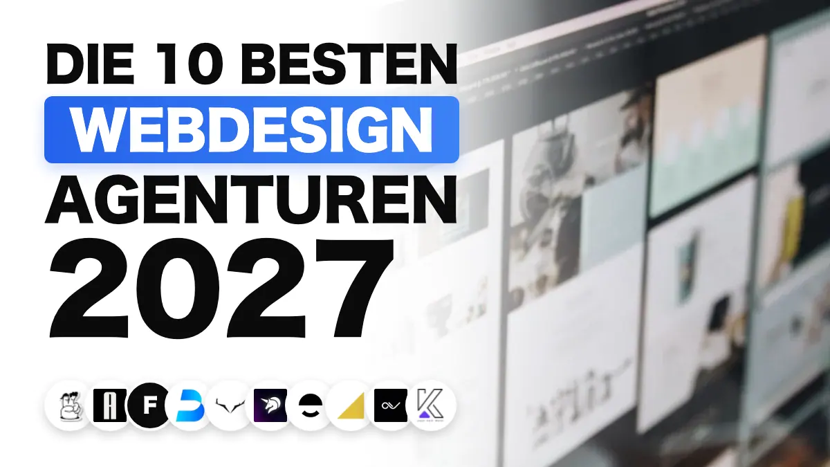 Computerbildschirm mit einem Webdesign-Layout, illustriert das Ranking der besten Webdesign-Agenturen in Frankreich