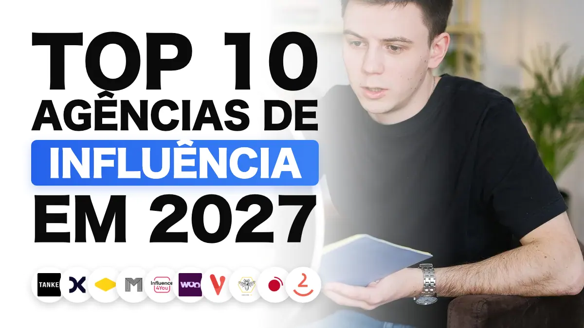 Criador gravando um vídeo com um anel de luz, que ilustra o ranking das melhores agências de marketing de influenciadores na França