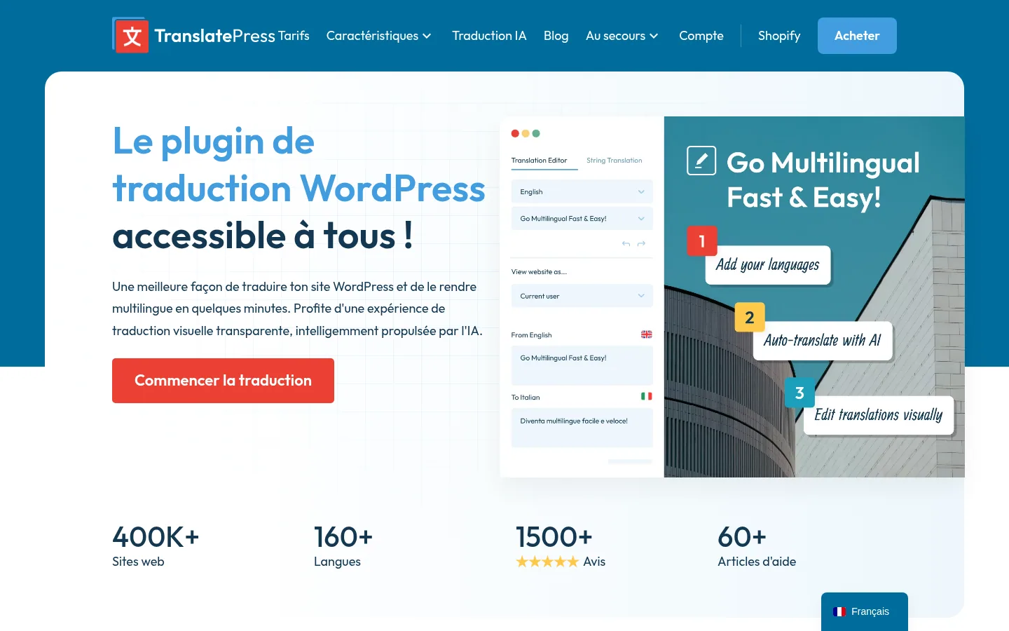 TranslatePress software home page