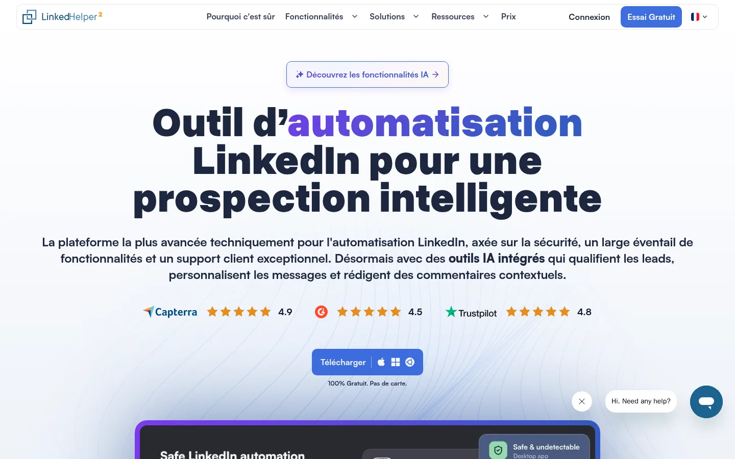 Homepage of the Linked Helper software