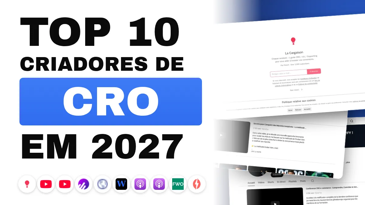 Os 10 melhores criadores de conteúdo de CRO na França