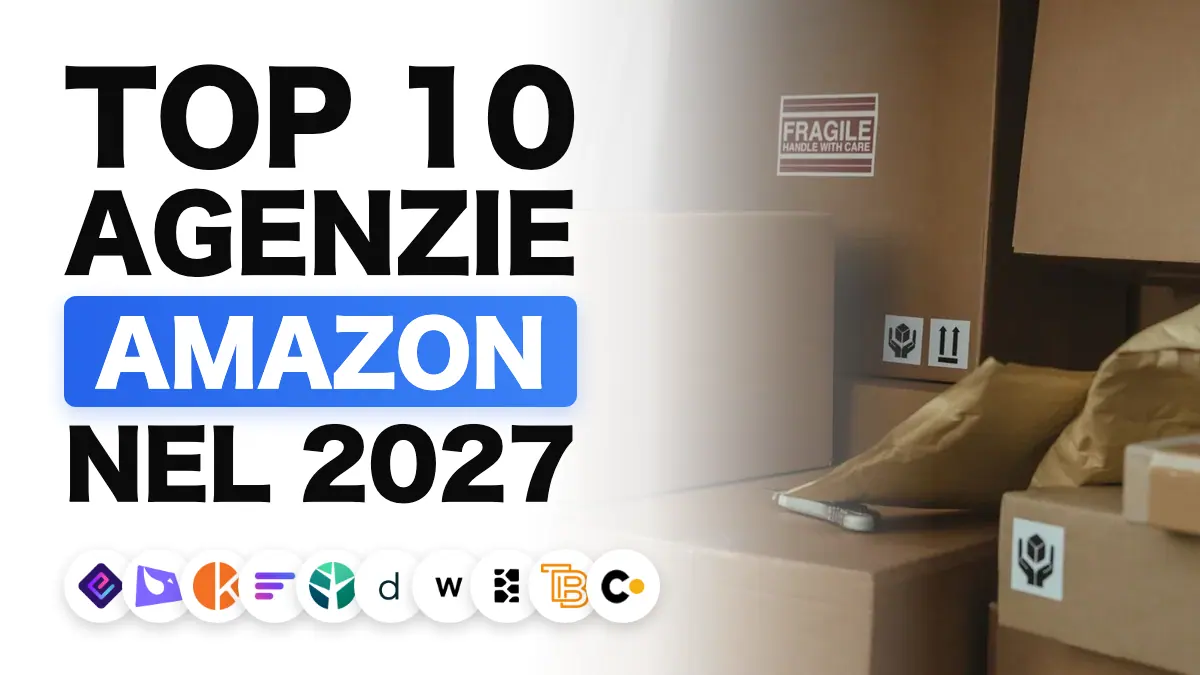 Scatole di cartone impilate in un furgone per le consegne, che illustra la classifica delle migliori agenzie Amazon in Francia