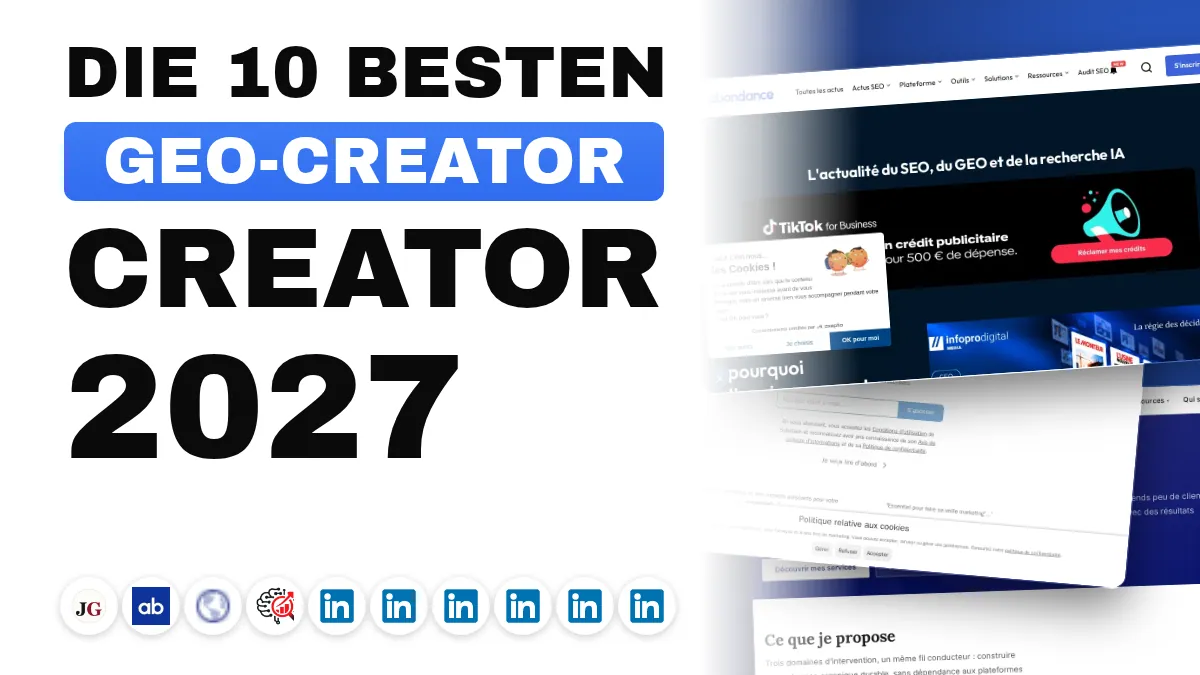 Die 10 besten GEO-Content-Creator in Frankreich