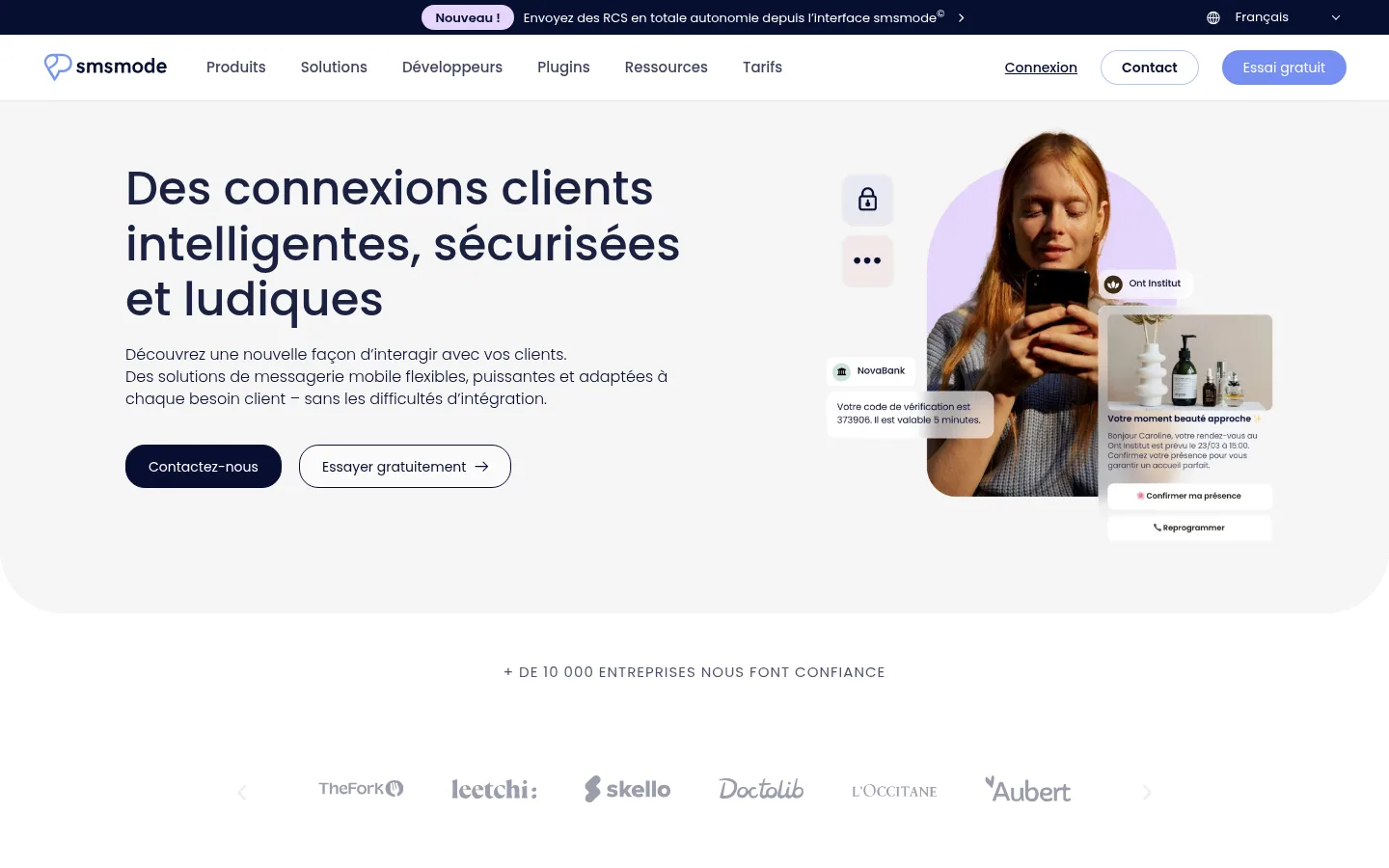 smsmode software homepage
