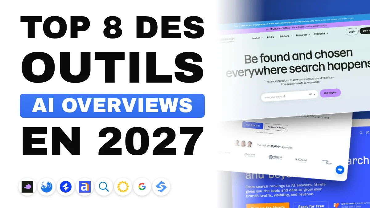Les 8 meilleurs outils de suivi des AI Overviews en 2027