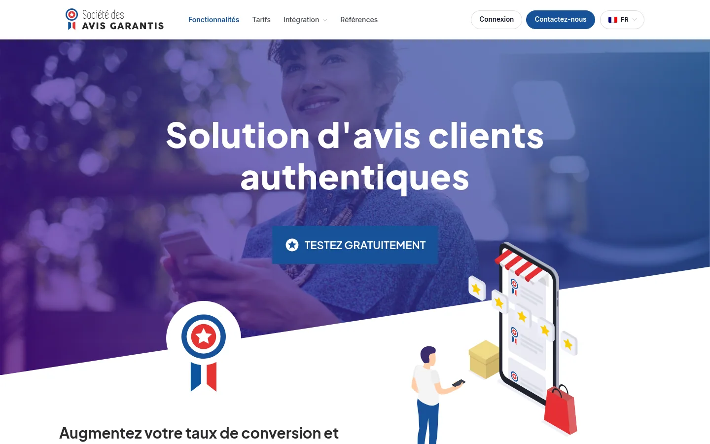 Société des Avis Garantis software home page