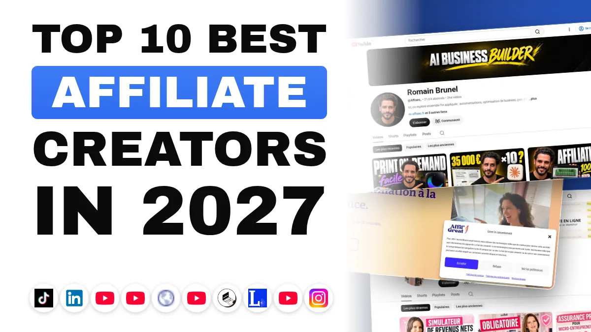 The 10 best affiliate marketing content creators in France