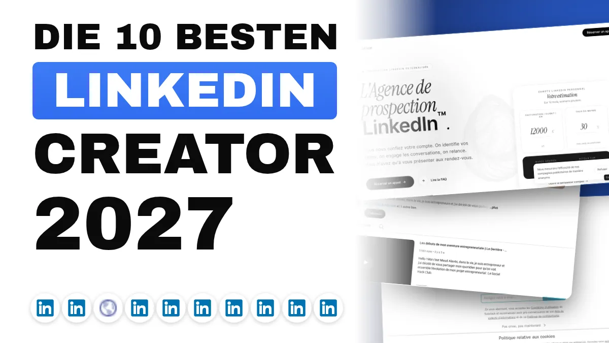 Die 10 besten LinkedIn-Content-Creator in Frankreich