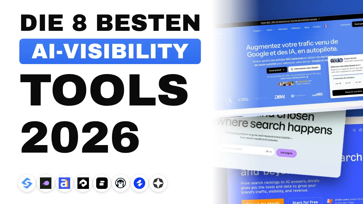 Die 8 besten KI-Sichtbarkeits-Tools 2026