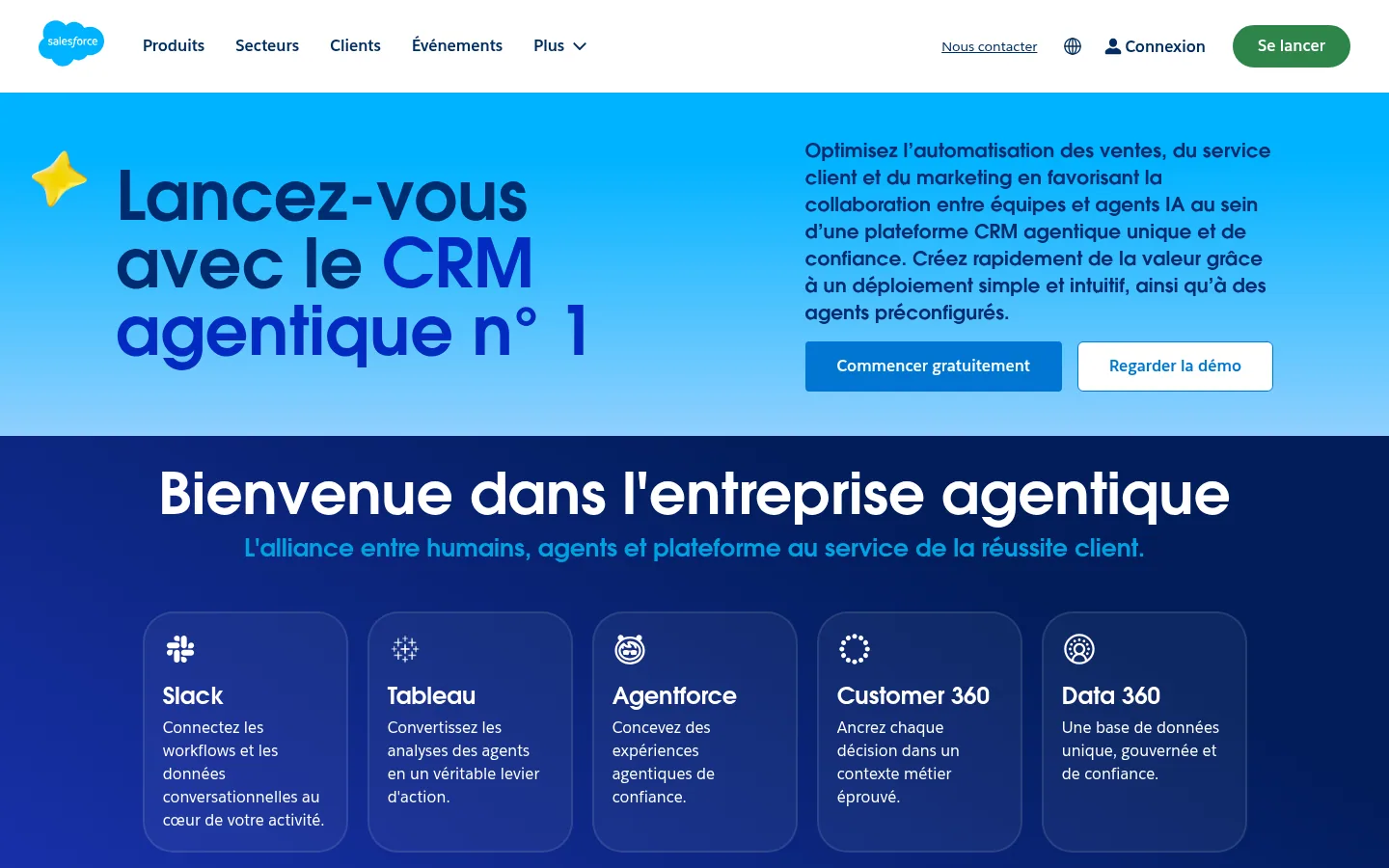 Salesforce software homepage