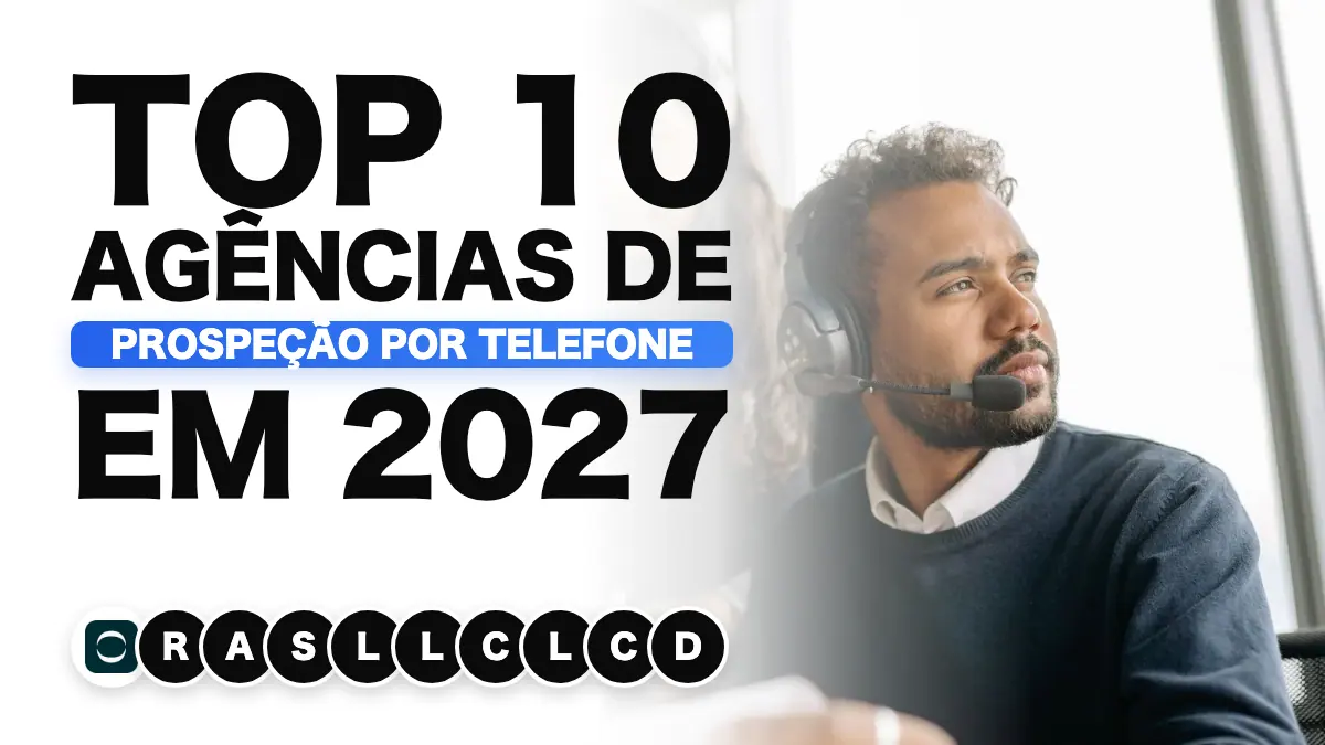 Dois comerciais B2B em prospeção telefônica com auscultadores num escritório