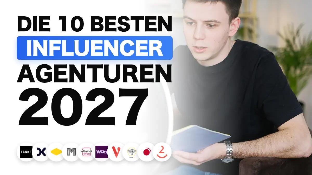 Creator nimmt ein Video mit Ringlicht auf, illustriert das Ranking der besten Influencer-Marketing-Agenturen in Frankreich