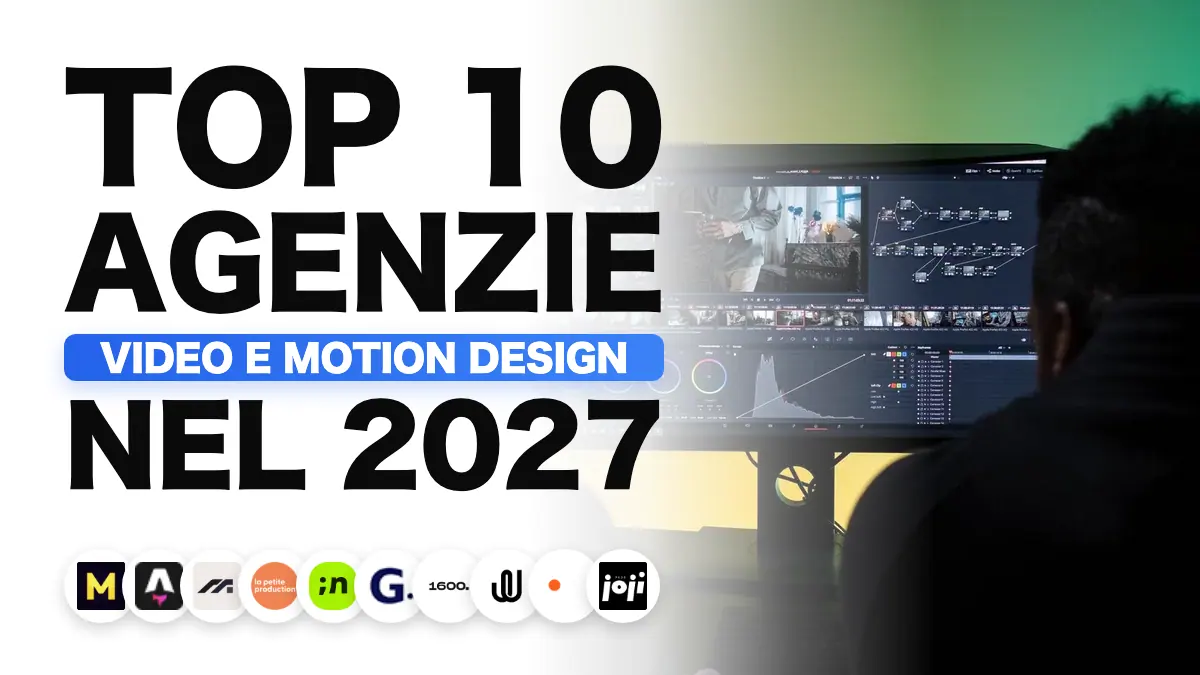 Due professionisti che montano un video su un grande schermo, che illustra la classifica delle migliori agenzie di motion design in Francia