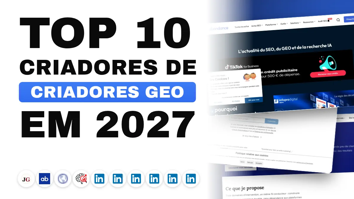 Os 10 melhores criadores de conteúdo GEO na França