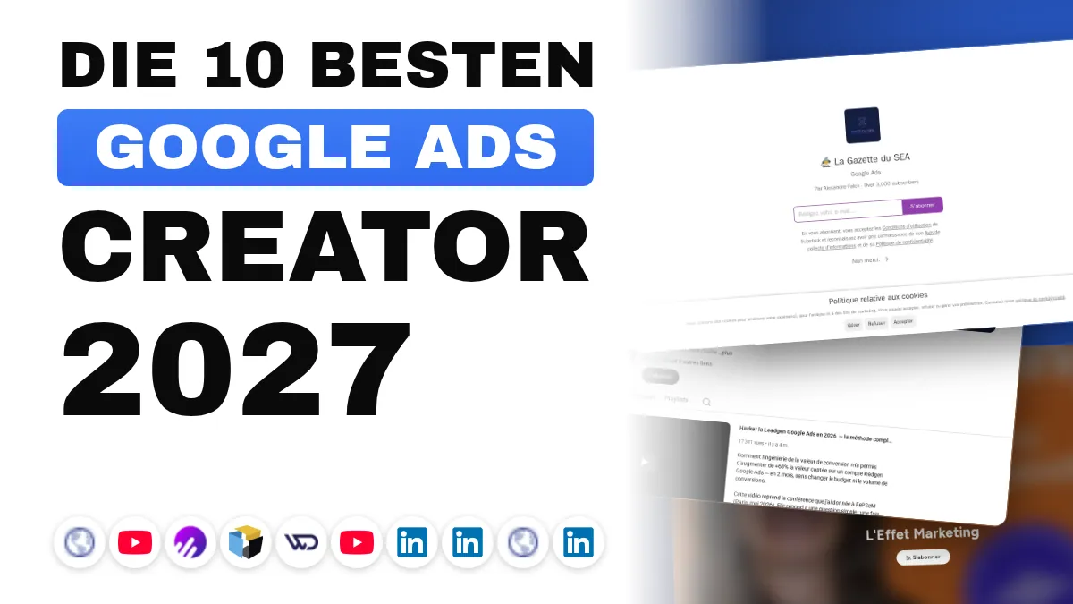 Die 10 besten Google-Ads-Content-Creator in Frankreich