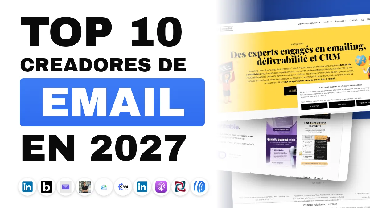 Los 10 mejores creadores de contenido de email marketing en Francia