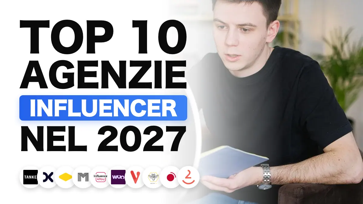 Creator che riprende un video con una luce ad anello, che illustra la classifica delle migliori agenzie di influencer marketing in Francia