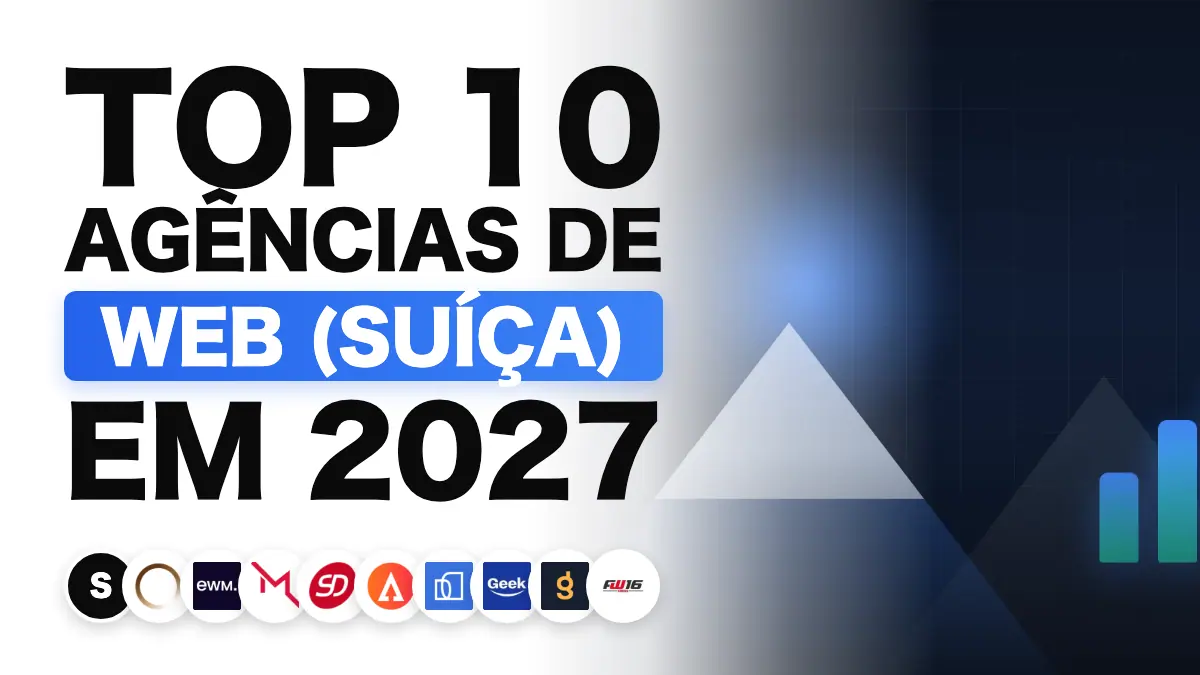 Paisagem alpina com um gráfico de desempenho em subida, a ilustrar o ranking das melhores agências de marketing digital na Suíça