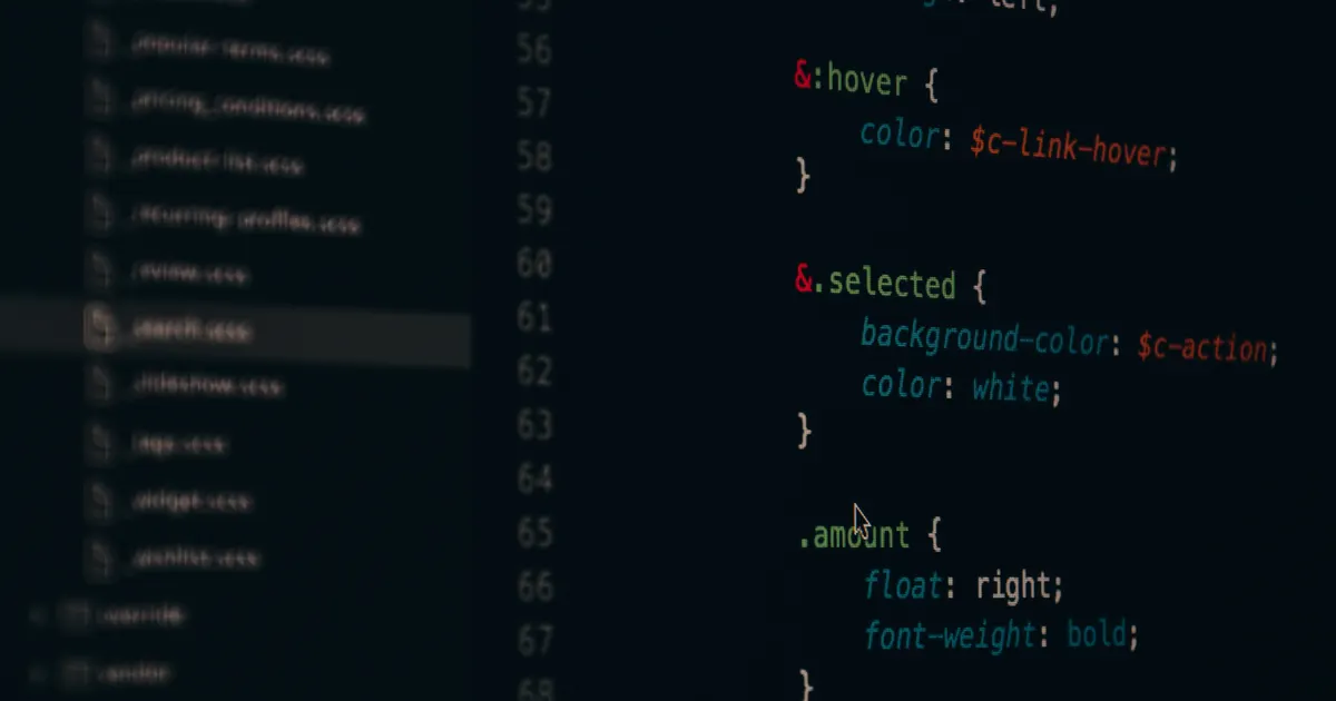 Lines of programming code displayed on a developer's screen while querying a search API