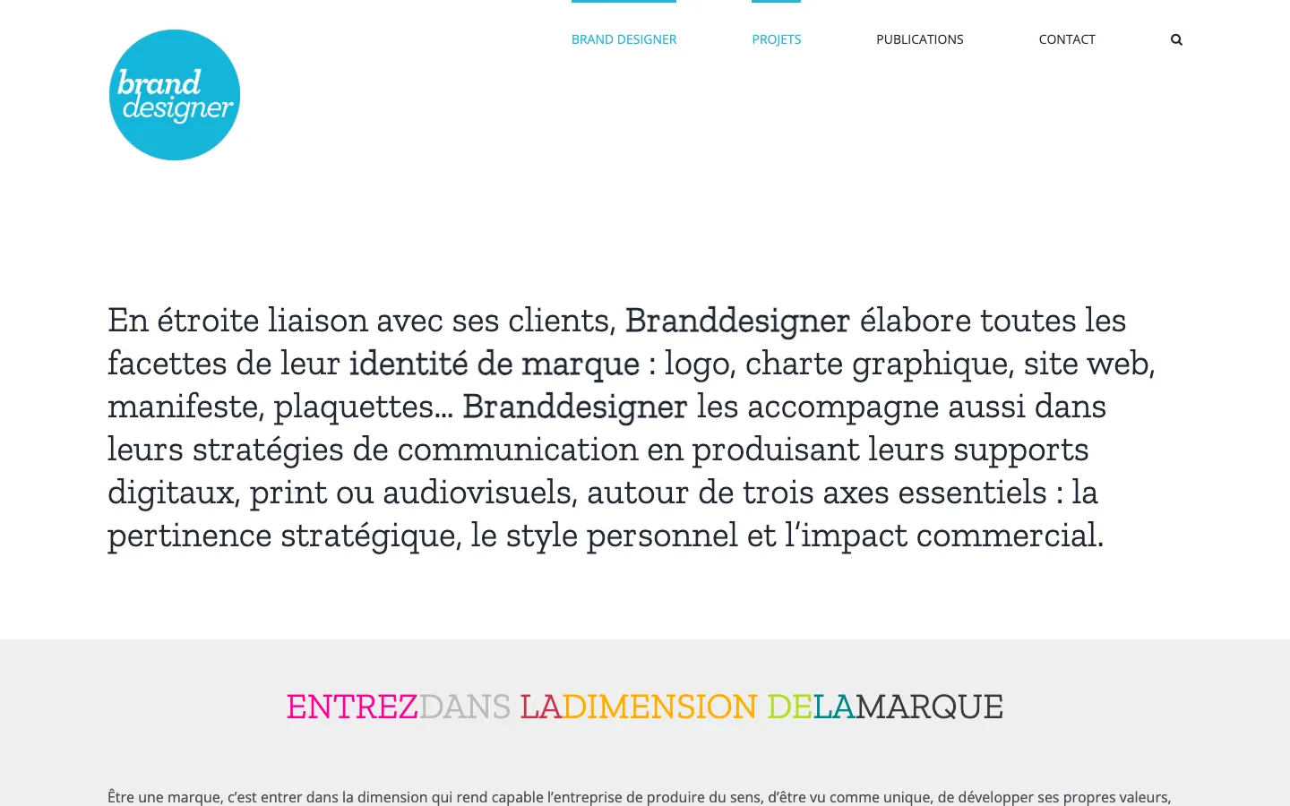 ブランドデザイナーPaul BoulantのサイトBranddesignerのトップページ