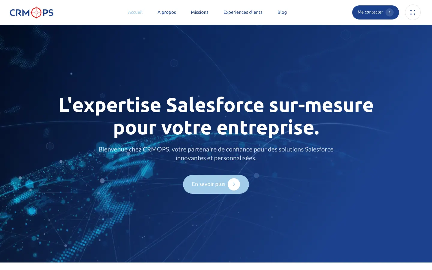 フリーランスのSalesforceアーキテクトSébastien VigéのサイトCRMOPSのトップページ