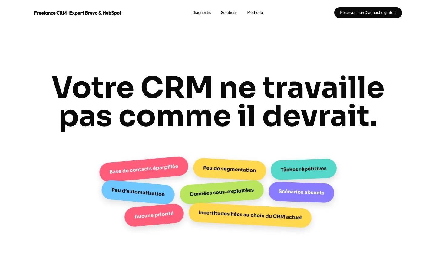 Brevoに詳しいCRMコンサルタントJustine RenaultのサイトConseil CRMのトップページ