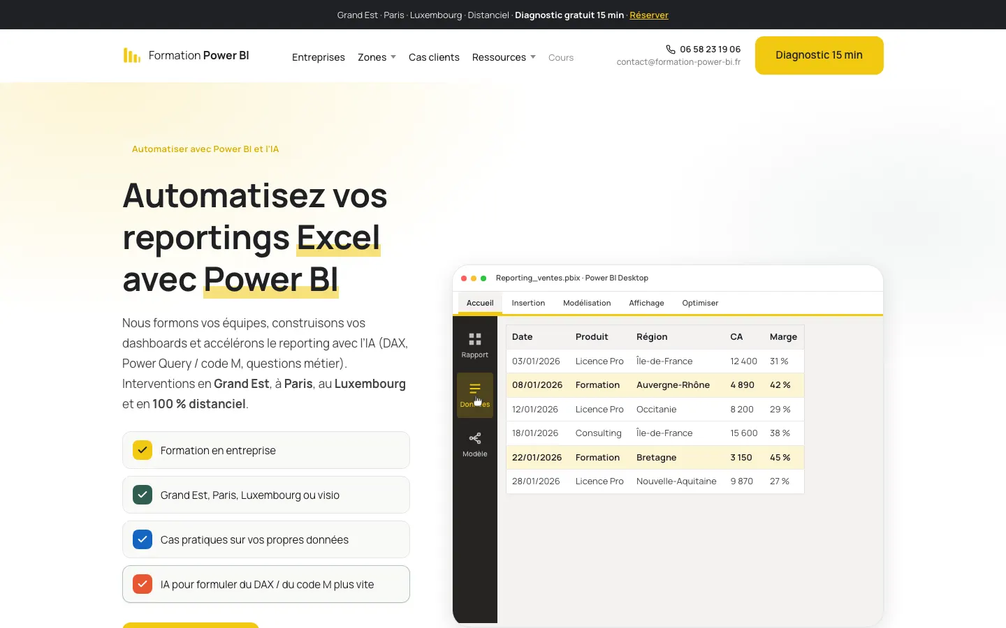 Power BIの開発者兼トレーナーKevin Schroederのサイトのトップページ