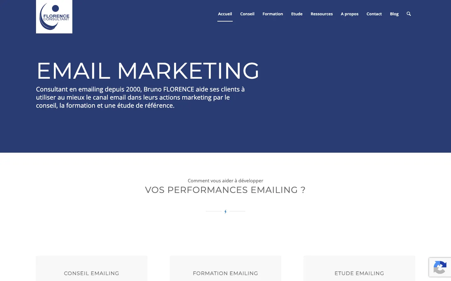 Bruno FlorenceのサイトFlorence Consultantのトップページ。マルセイユのメールマーケティングコンサルタント