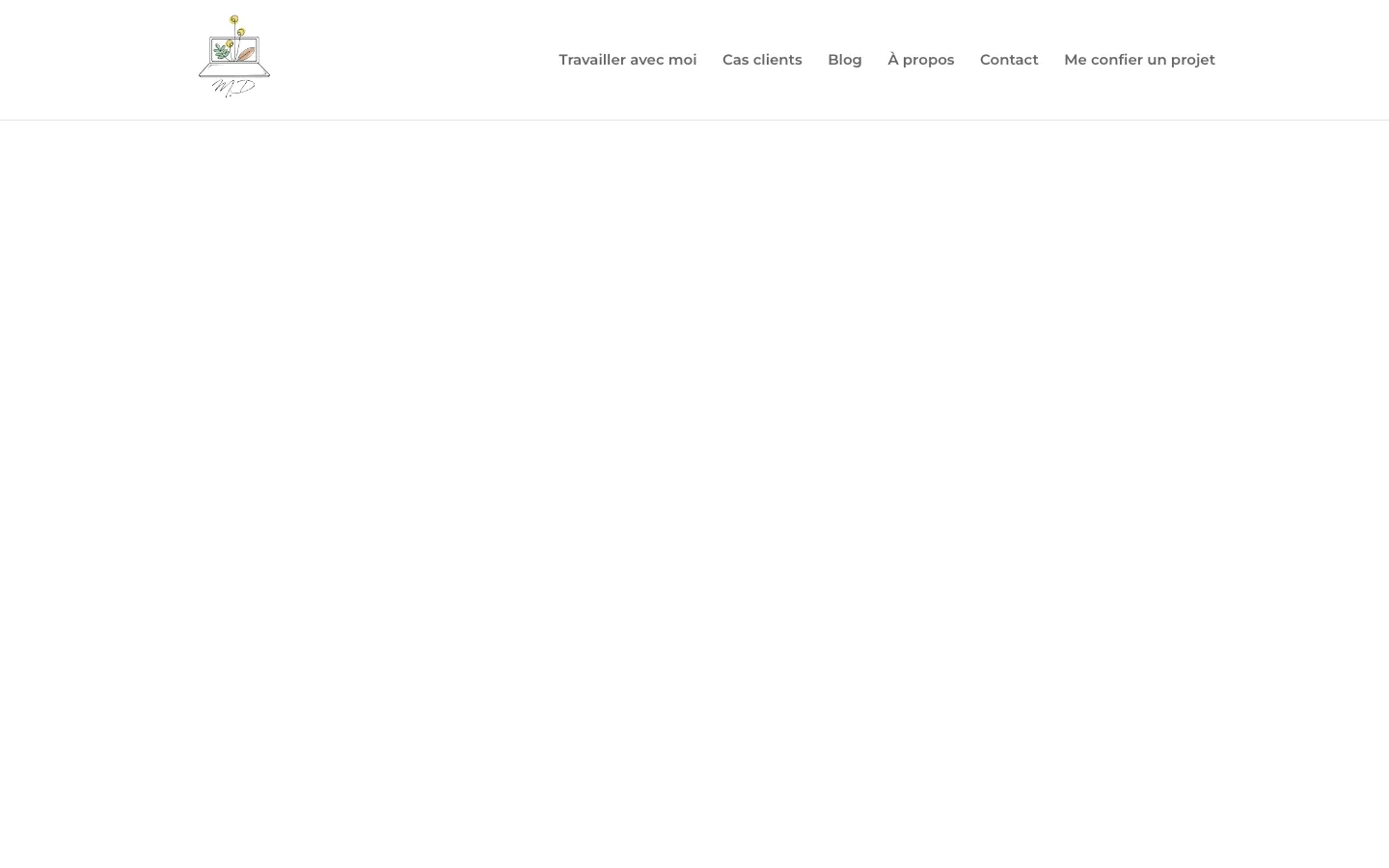 B2Bニュースレター専門のコピーライターMarion Darrasのサイトのトップページ