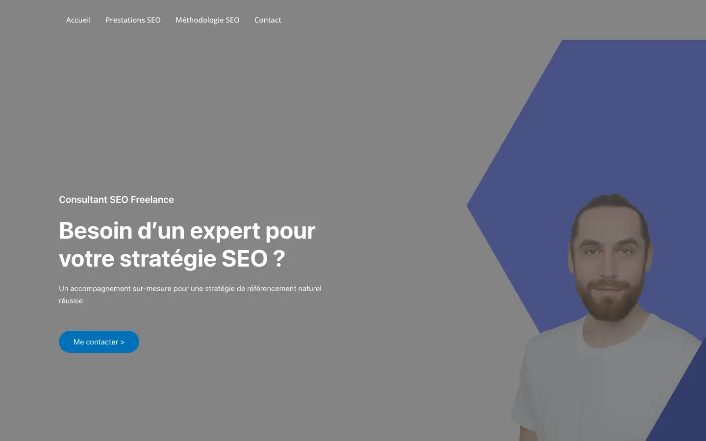 Home page of the site of Clément Couderc, freelance SEO consultant in Bordeaux