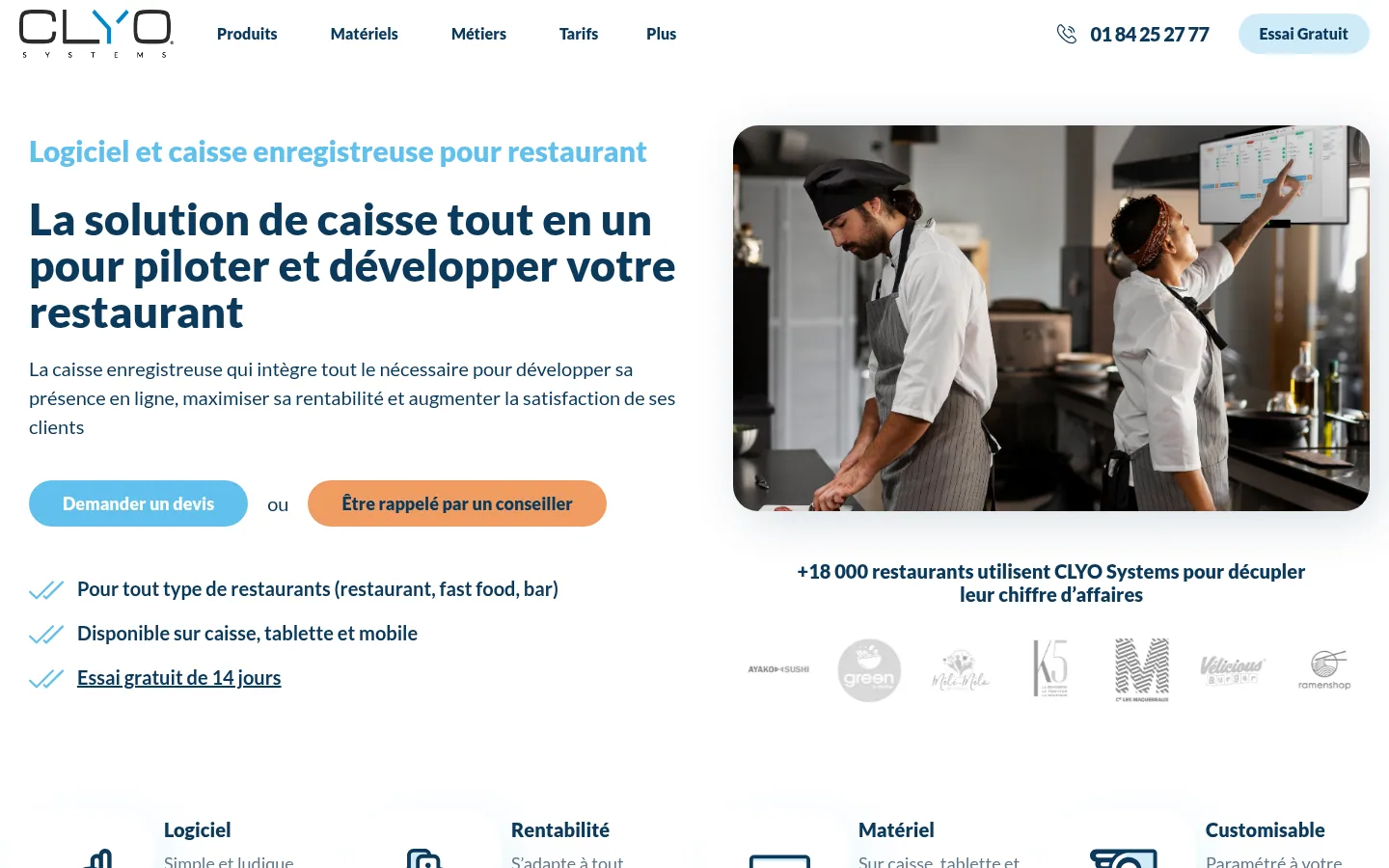 Homepage del software Clyo Systems