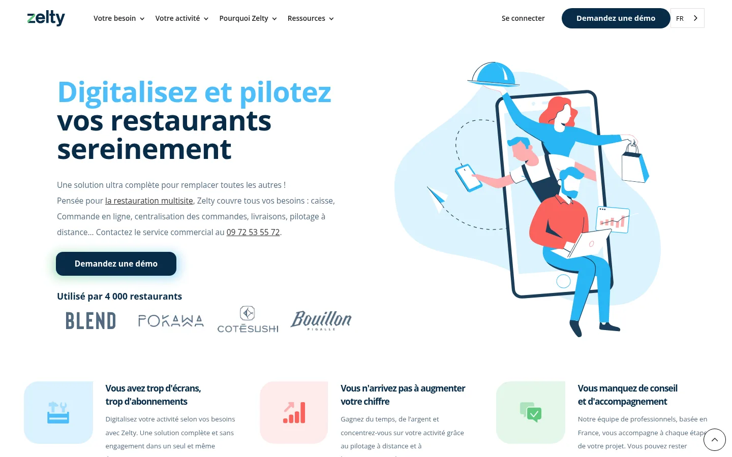 Homepage del software Zelty
