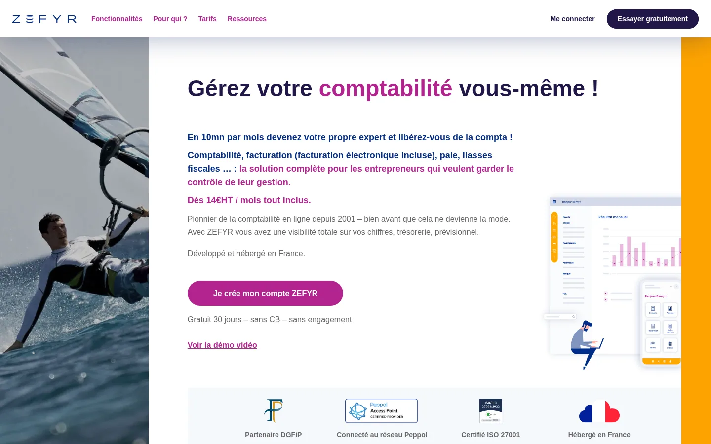 ZEFYR software home page