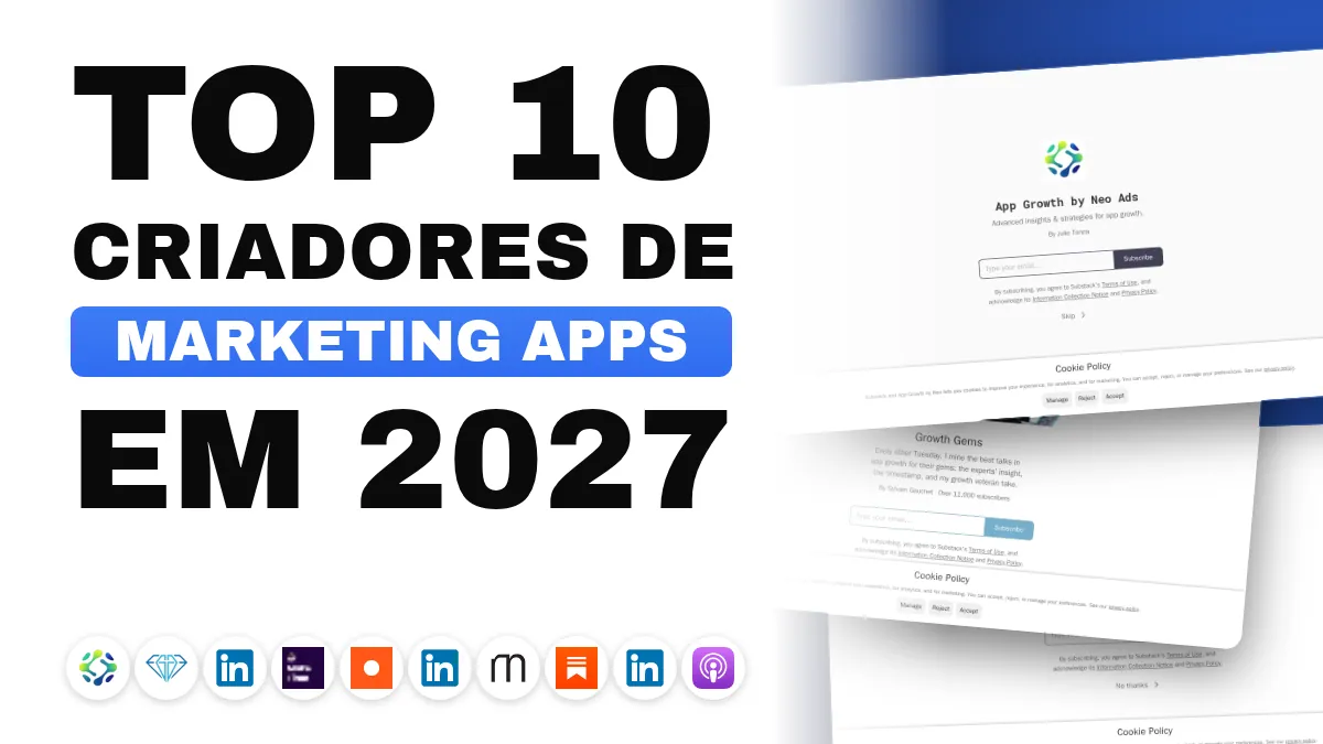 Os 10 melhores criadores de conteúdo de marketing de apps na França
