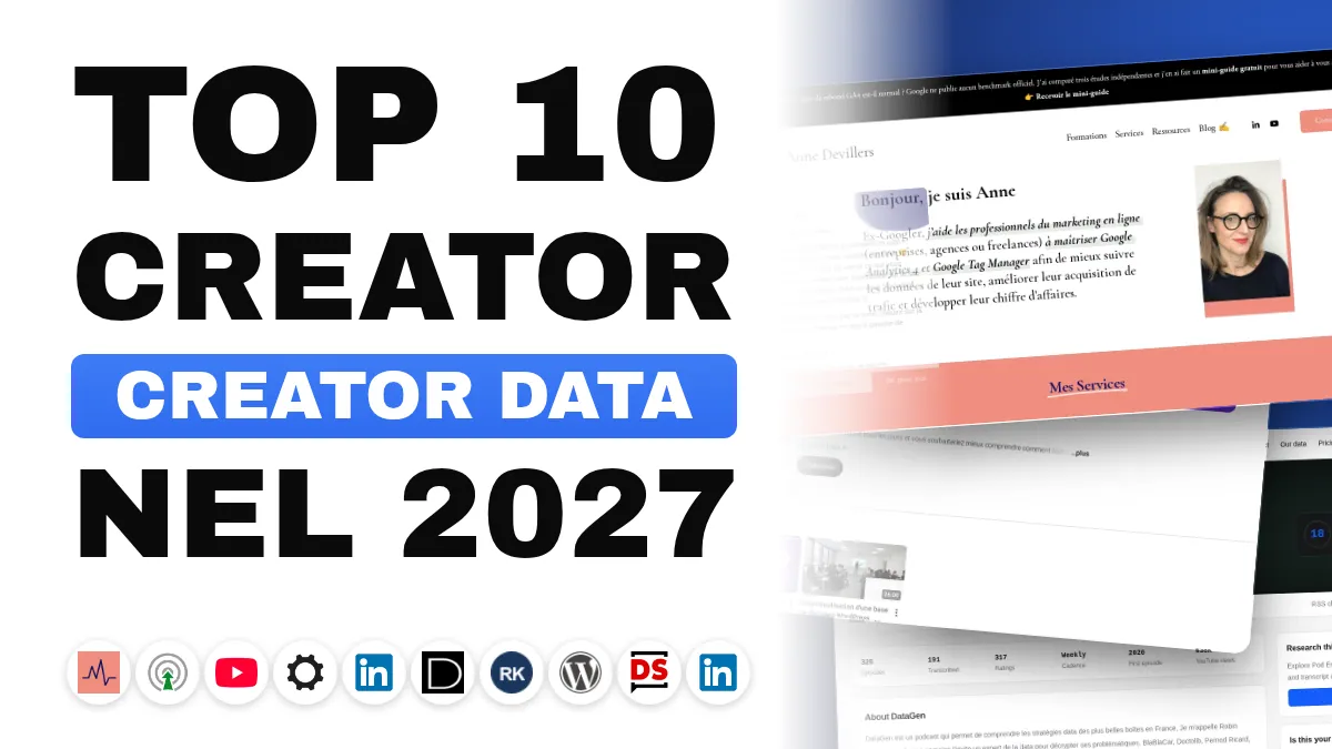 I 10 migliori creatori di contenuti di web analytics in Francia