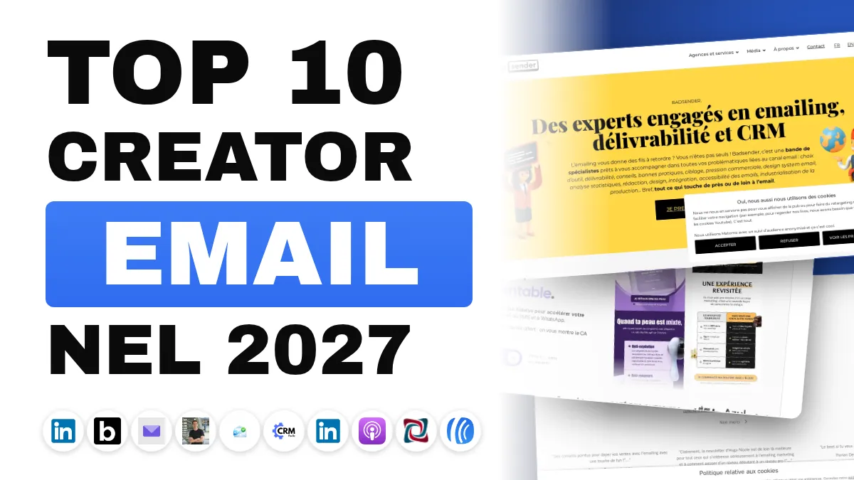 I 10 migliori creatori di contenuti di email marketing in Francia