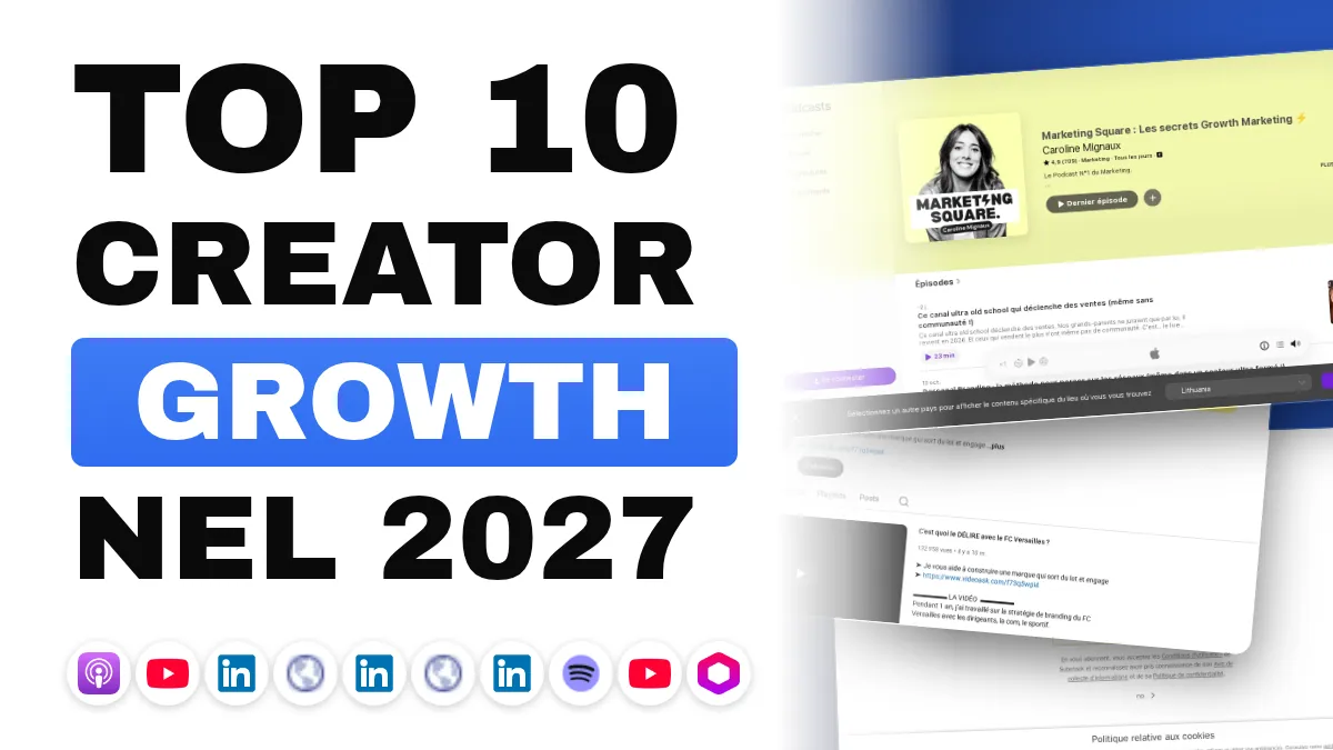 I 10 migliori creatori di contenuti growth marketing in Francia