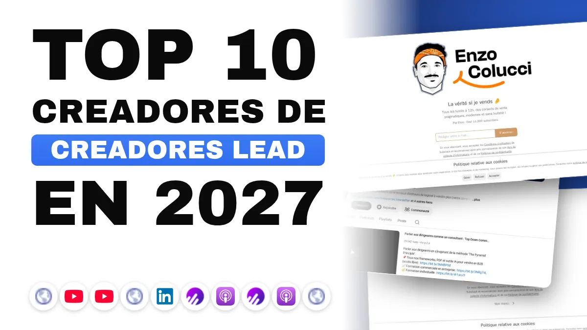 Los 10 mejores creadores de contenido de generación de leads en Francia